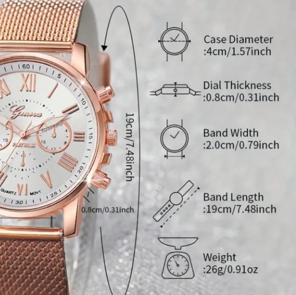 Rose Gold Watch - Picture 3 of 3